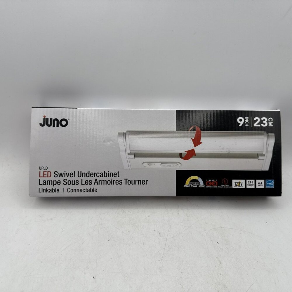Under Cabinet Swivel LED Light Juno 2621LJ 9" Hardwired